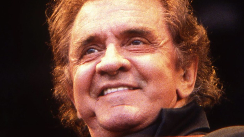 Johnny Cash smiling