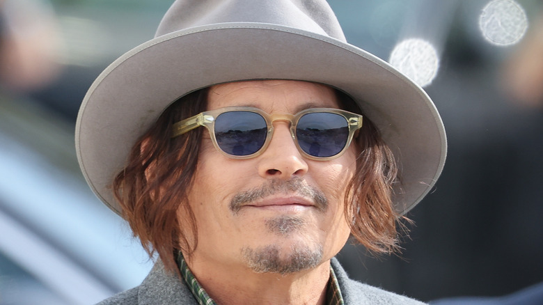 Johnny Depp wearing sunglasses