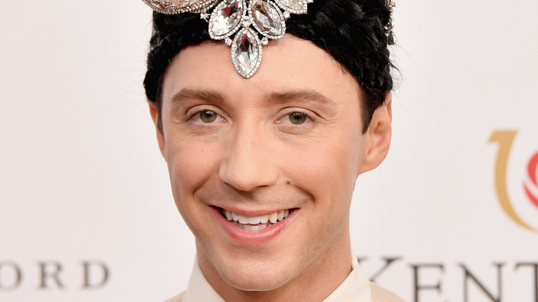 Johnny Weir on the red carpet