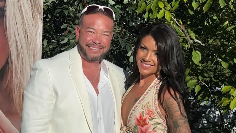 Jon Gosselin and Stephanie Lebo pose for a photo, September 2025