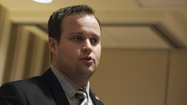 Josh Duggar at a speaking event