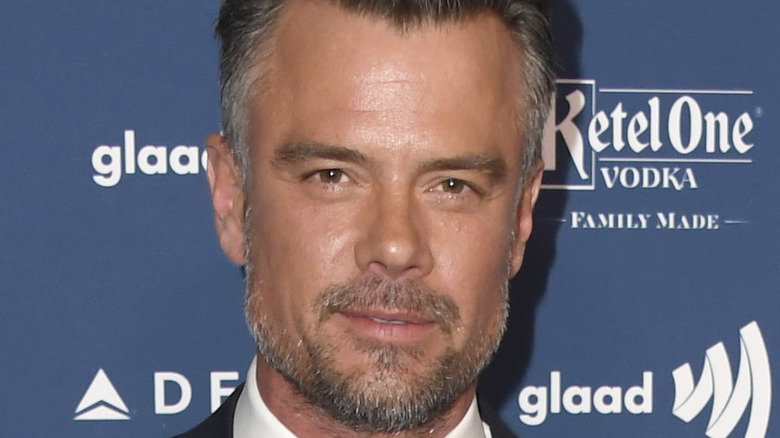 Josh Duhamel posing on red carpet