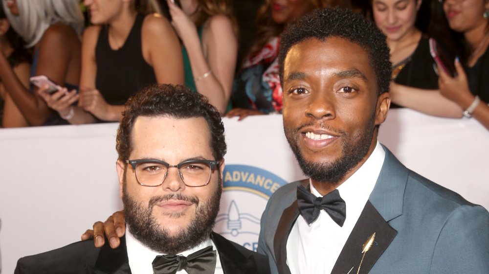 Josh Gad and Chadwick Boseman