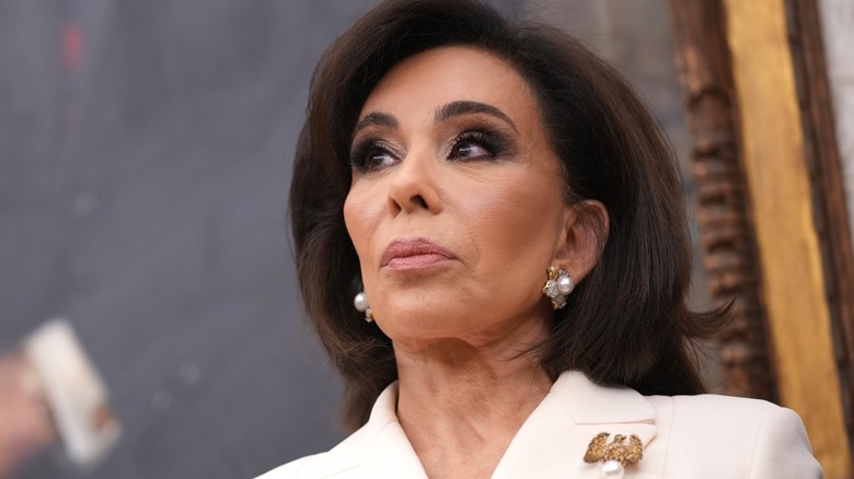 Jeanine Pirro stands during her swearing in ceremony in the Oval Office (2025)