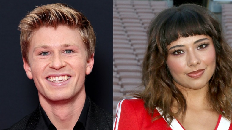 Split image of Robert Irwin and Xochitl Gomez