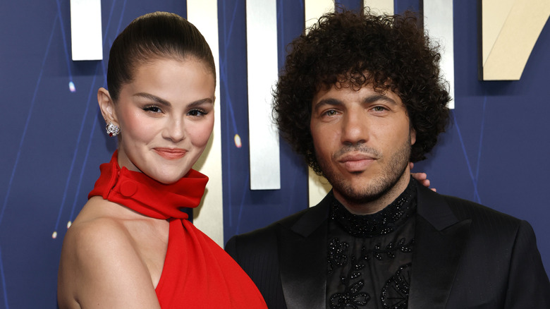 Selena Gomez and Benny Blanco at the 2025 Emmy Awards