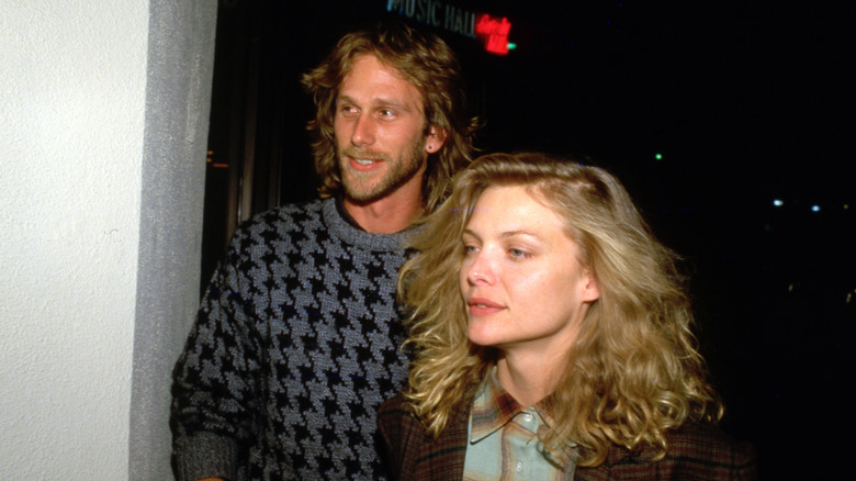 Michelle Pfeiffer and former husband Peter Horton in 1988