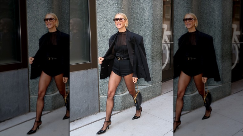 Julianne Hough exiting GMA