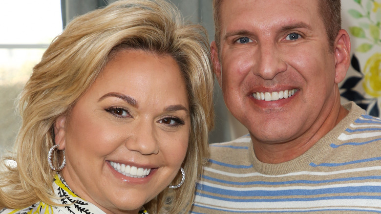 Julie and Todd Chrisley smiling