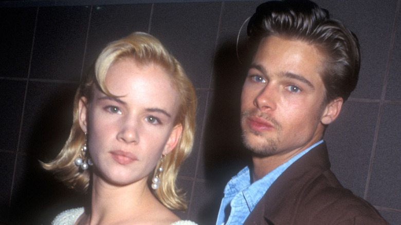 Juliette Lewis and Brad Pitt on the red carpet 