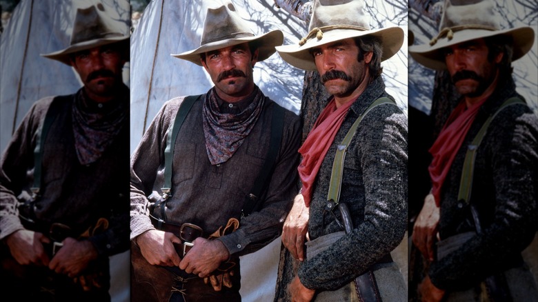 Tom Selleck and Sam Elliott in "The Sacketts"