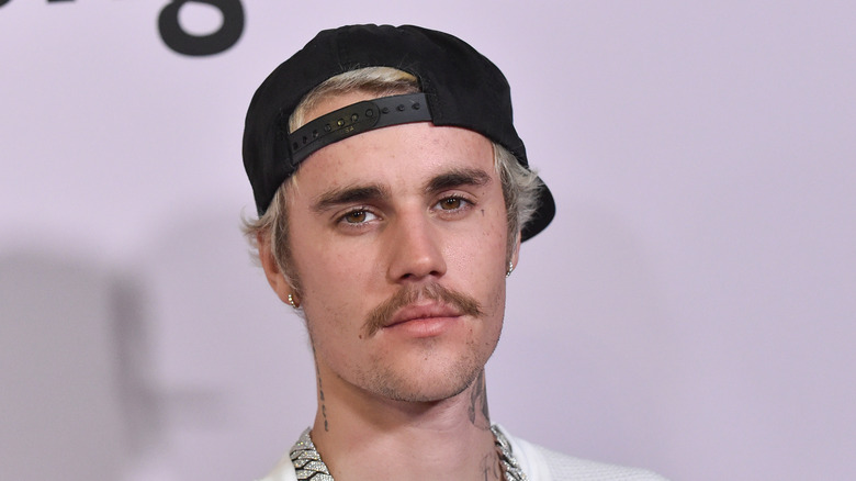 Justin Bieber at a red carpet event in 2020