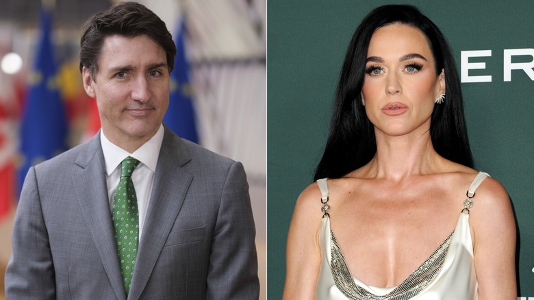 Composite image of Justin Trudeau and Katy Perry