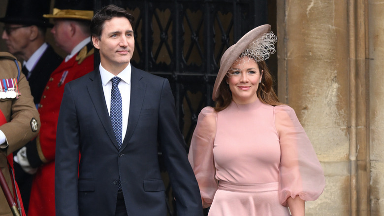 Justin Trudeau and Sophie Grégoire holding hands in May 2023.