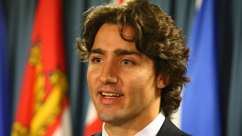 A close-up of Justin Trudeau in 2008.