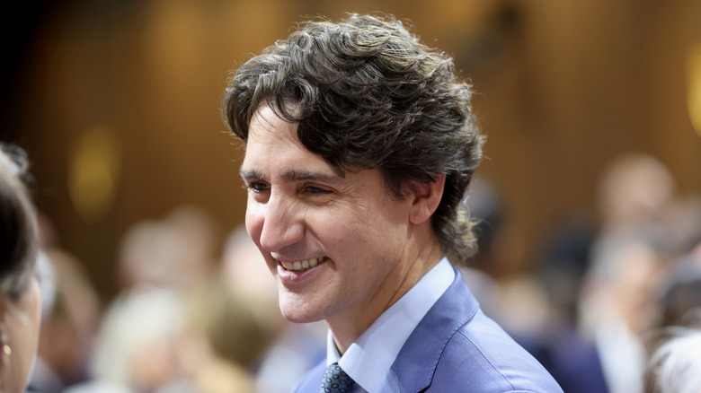 Justin Trudeau smiling in May 2025.