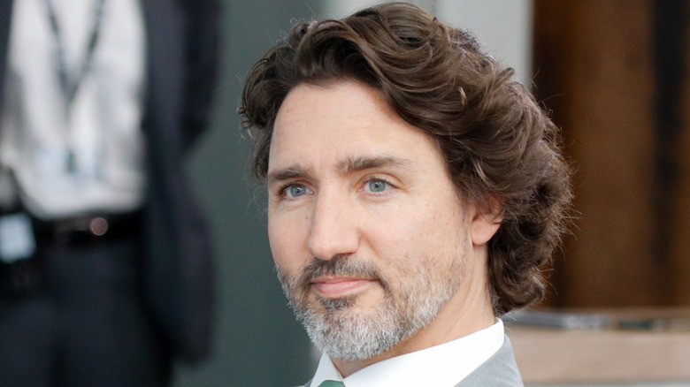 Former Canadian Prime Minister Justin Trudeau with a beard