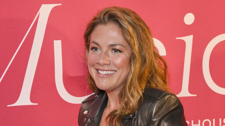 Sophie Grégoire smiling on the red carpet in September 2024