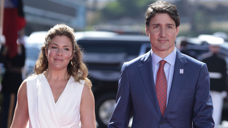 Sophie Gregoire Trudeau and Justin Trudeau at the 2022 Summit of the Americas