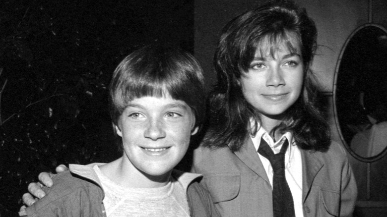 Justine and Jason Bateman smiling at PR Plus Party in 1983