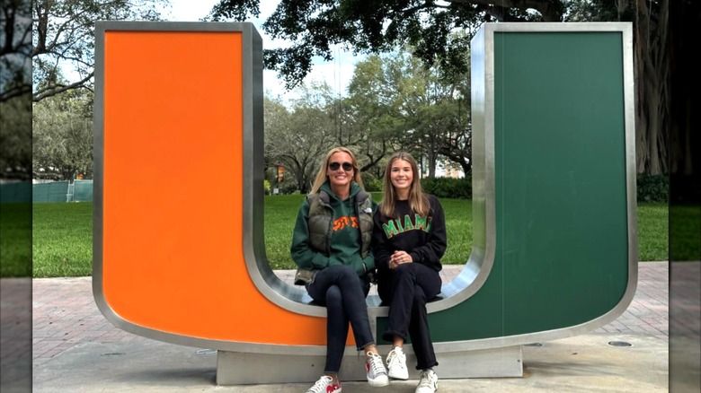 Vanessa Trump and Kai Trump at the University of Miami
