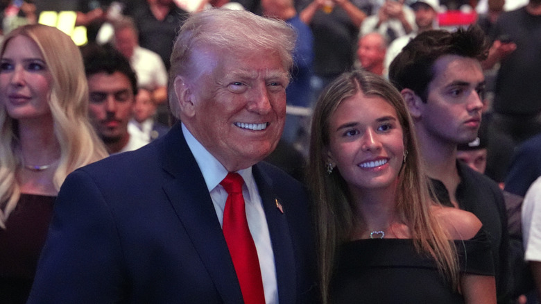 Donald and Kai Trump smiling