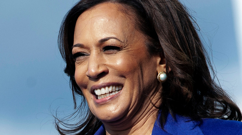 Kamala Harris smiles at the inauguration 