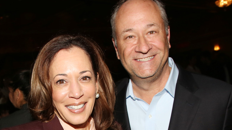 Kamala Harris and Doug Emhoff smiling together