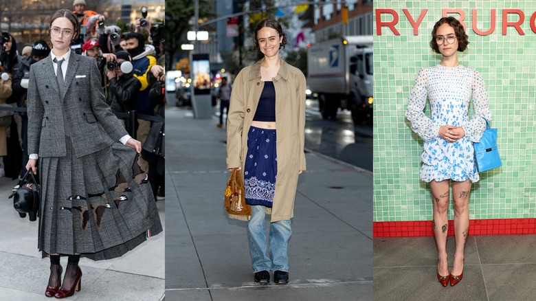 Ella Emhoff wearing different fashion looks