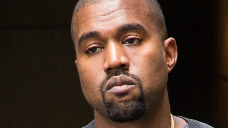 Kanye West frowning 