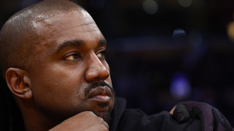 Kanye West posing 