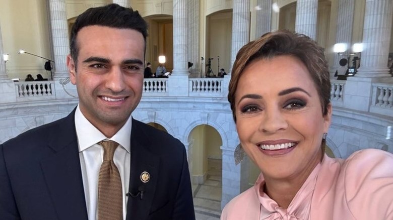 Congressman Abe Hamadeh and Kari Lake take a selfie together in 2025