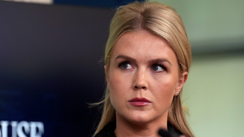 Karoline Leavitt scowling