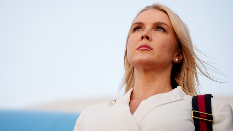 Karoline Leavitt scowling