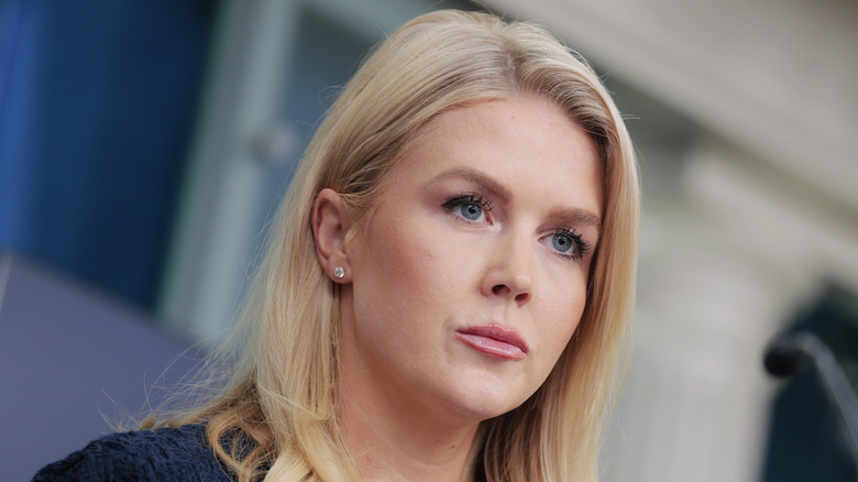 White House press secretary Karoline Leavitt during a press briefing