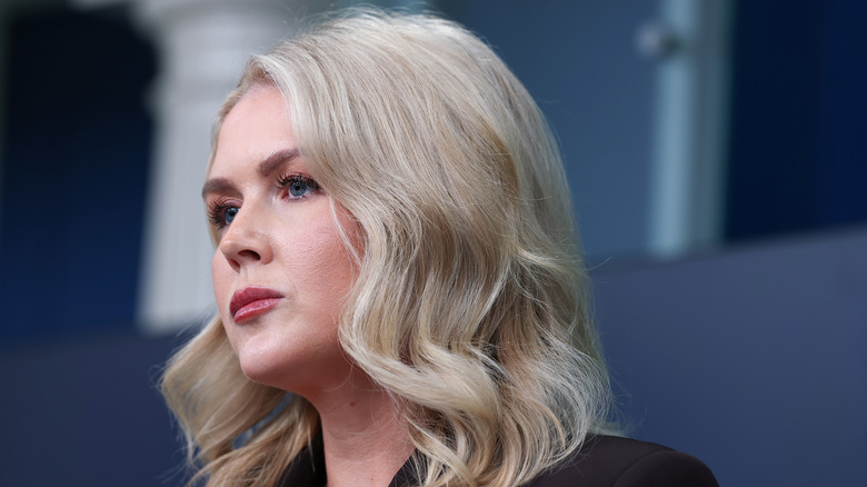 Karoline Leavitt at a press briefing