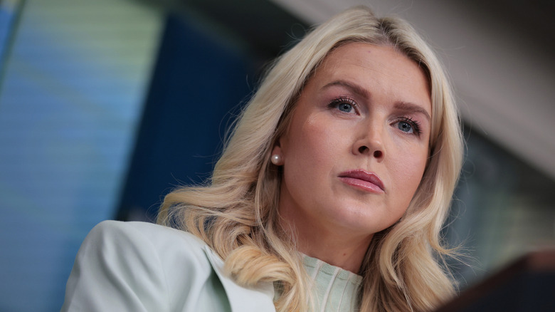 Karoline Leavitt at a White House press conference