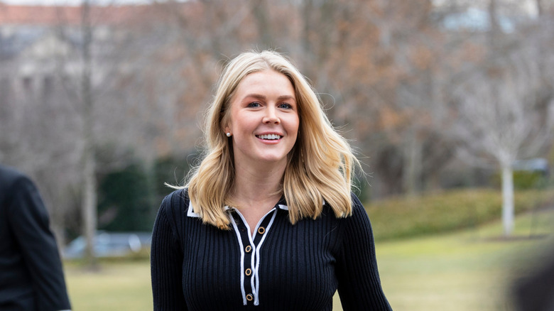 White House Press Secretary Karoline Leavitt smiling