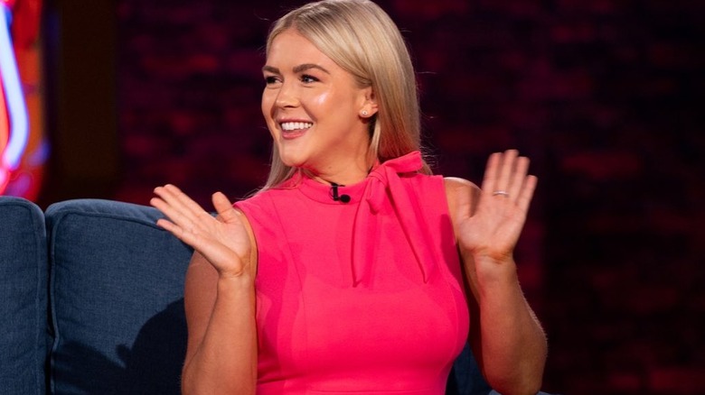 Karoline Leavitt wearing pink