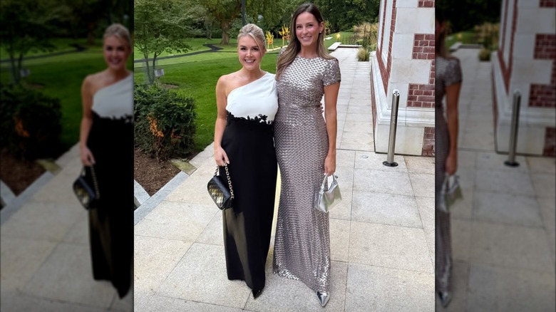 Karoline Leavitt and Margo Martin smiling together