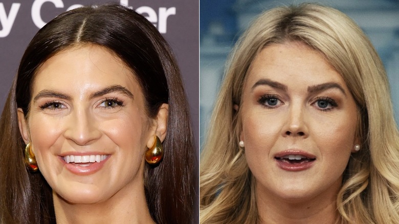 Split image of Kaitlan Collins and Karoline Levitt