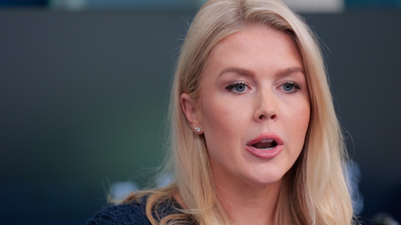 Karoline Leavitt answers questions during a press briefing in Washington, DC (2025)