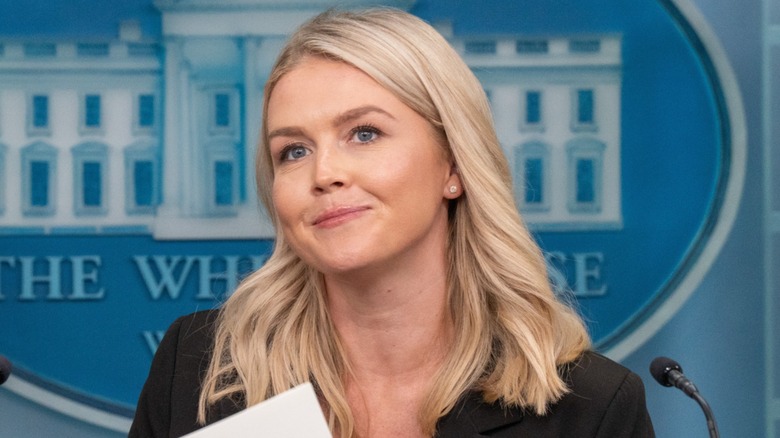 Karoline Leavitt at a White House Press Briefing (2025)
