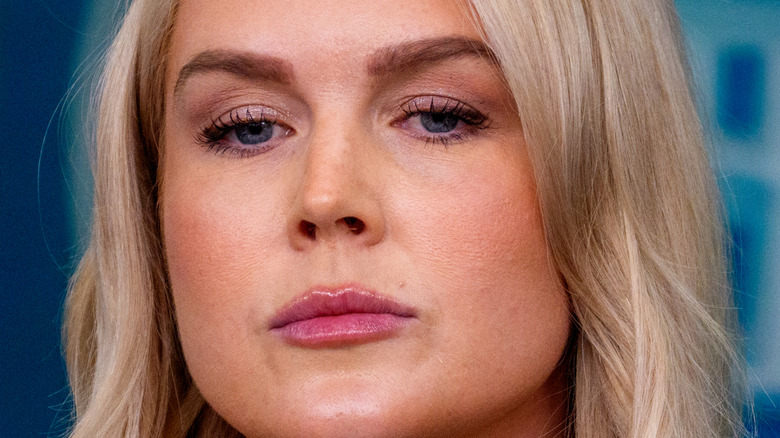 Karoline Leavitt scowling