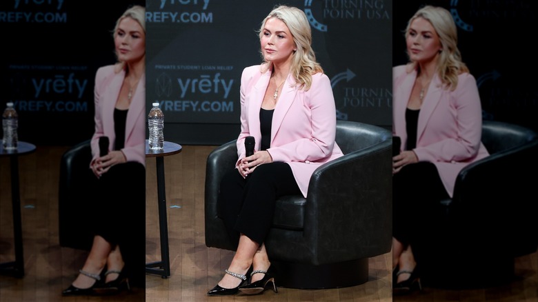 Karoline Leavitt sitting