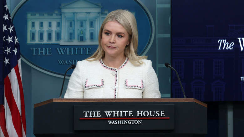 Karoline Leavitt scowling