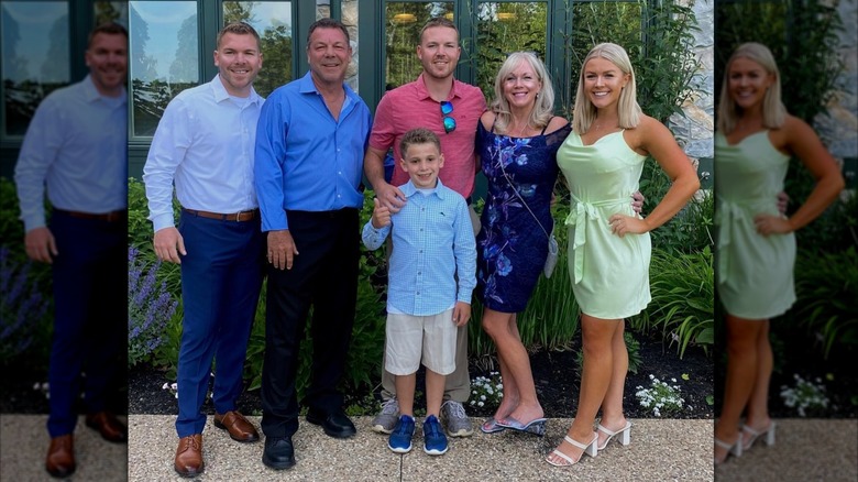 Karoline Leavitt smiling with her family