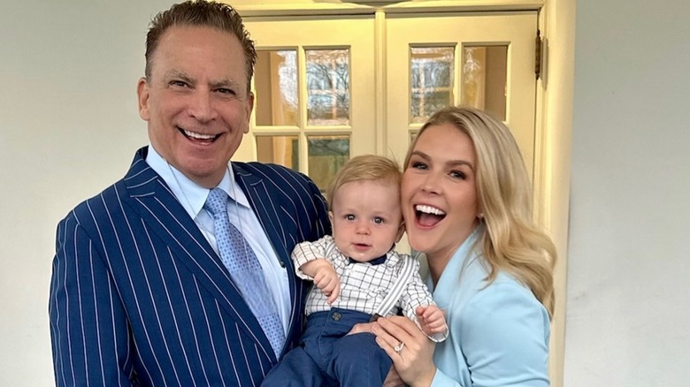 Karoline Leavitt with husband Nicholas Riccio and son Niko