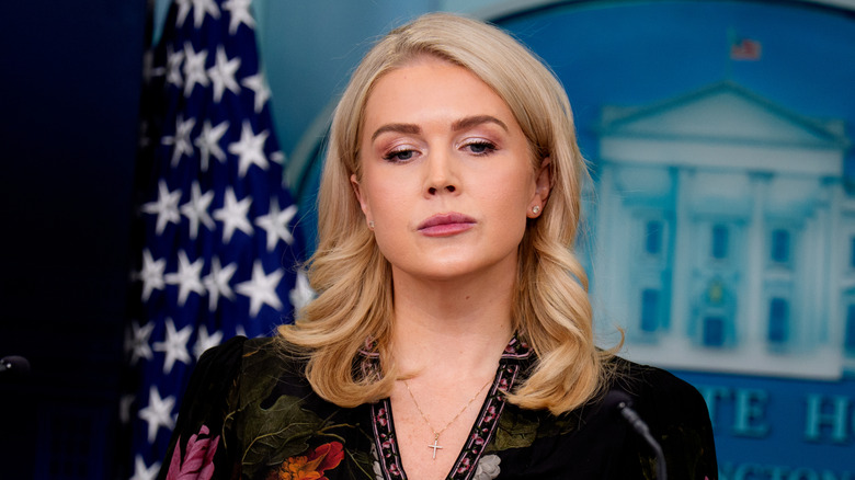 Karoline Leavitt scowling