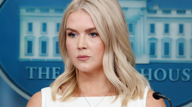 Karoline Leavitt scowling